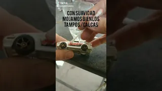 Tutorial quitar graficas - tampos - calcas auto a escala - hot wheels toyota AE-86