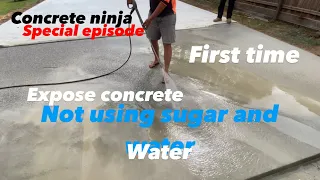 Doing exposed Aggregate￼ without sugar and water . You won’t believe what happened at the end￼ ￼