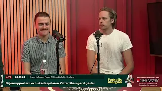 Fotboolsmorgon interview with Valter Skarsgård
