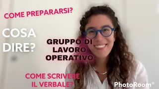 GRUPPO DI LAVORO OPERATIVO: tutto quello che devi sapere #gps