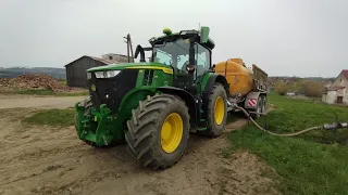 Slurry aplication before sowing corn 2023 ZD Okříšky 4x John deere ( 7R290, 7230R, 8530, 8520) Case