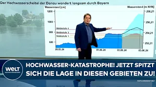 HOCHWASSER-DRAMA IN SÜDDEUTSCHLAND: In diesen Gebieten spitzt sich die Lage jetzt weiter zu!