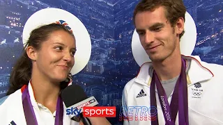 Andy Murray & Laura Robson after winning Olympic silver at London 2012