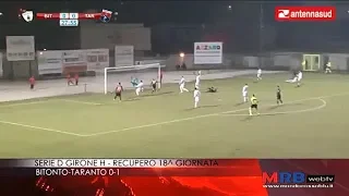 Serie D/H 2018/2019 - Bitonto-Taranto 0-1