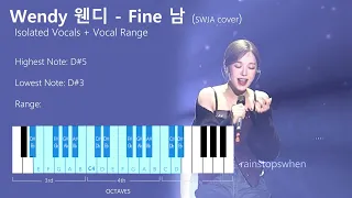 WENDY 웬디 - Fine 남 (Isolated Vocals + Range) #wendy #웬디