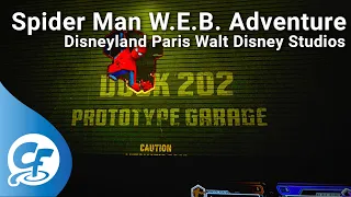 Spider Man W.E.B.  Adventure on-ride 4K POV @60fps Disneyland Paris Walt Disney Studios WEB