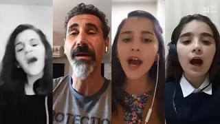 Serj Tankian sings 'Bari Arakeel' with Armenian kids (2021)