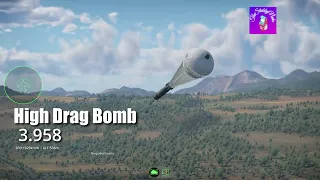 Retarded Bomb Vs. Standard Bomb Flight Time Comparison In War Thunder Dev Server