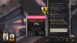 Disco Elysium 3 % chance