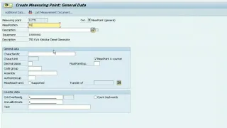 HOW TO CREATE MEASURING POINTS, COUNTERS & MEASUREMENT DOCUMENTS COMPLETE( SAP PM MODULE TUTORIAL)