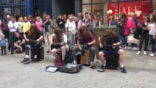 The Scratch busking on Grafton Street in Dublin 15.07.17. AMAZING!