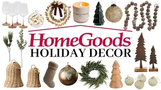 HOMEGOODS HOLIDAY DECOR || DESIGNER DUPES || SHOP WITH ME || 2023