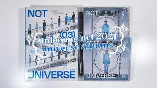 unboxing nct 2021 "universe" albums + shopping vlog ☁ photobook + jewel case versions !