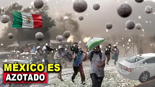 Mexico is paralyzed! Tremendous rocks of ice hit hundreds of houses and cars in Mexico