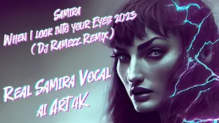 Samira - When I look into your Eyes 2023 (Dj Ramezz Remix) Real Samira Vocals / ai Art 4K