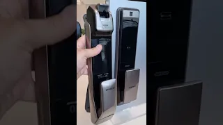 Электронный дверной замок Samsung SHP-DP609 Silver с отпечатком пальца (live обзор)