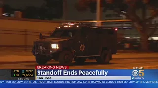 SAN JOSE STANDOFF:  Armed gunman barricaded in patrol car in Santa Clara County Jail surrenders