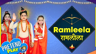 Baccho Ki Ram Leela | Dusshera Pretend Play | Hindi Moral Stories for Kids | ToyStars