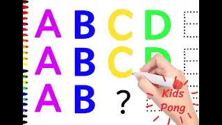 Writing alphabet 3 times & writing blank with a pen(type A)| Alphabet Song || ABC | ABC Song