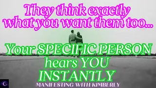 Your SPECIFIC PERSON hears you INSTANTLY | They think what you want them too | Law of Assumption 💜