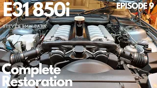 BMW E31 850i "Glacier" - Complete Restoration - Finished Engine Bay & Startup - Episode 9