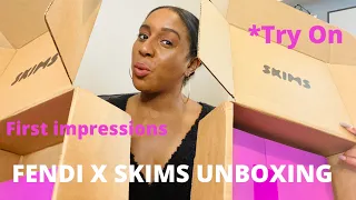 FENDI X SKIMS UNBOXING|Sizing|Try On|First Impressions|What to buy|Worth the hype?