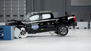 2022 Chevrolet Colorado crew cab updated moderate overlap IIHS crash test
