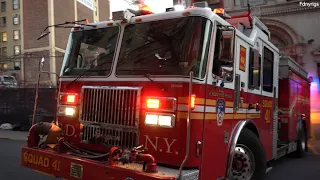 FDNY Squad 41 *URGENT RESPONSE*  Toned Out for Confirmed House Fire! Bronx, NY - 2nd Alarm Box 2421