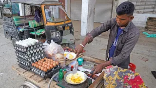 Eggs & Bakery Bread! This Man Serving a Unique Egg Stuffed Bread | Bangladeshi Street Food