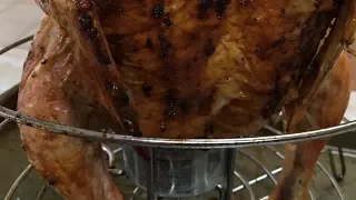 Oil less Fryer Beer Can Chicken - Crispy Beer Chicken Recipe!