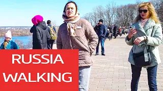 Nizhny Novgorod. Kremlin. Russia. Russia walking tour 4k. Russia walking around. Walking in Russia.