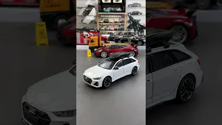 Miniature Audi RS6 white version diecast model car #cars #diecast #diecastcars