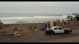 🔥Log Jam🔥 Malibu California Joel Tudor + Tosh Tudor Brothers Marshall and Locals #Longboard #surfing