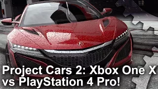 [4K] Project Cars 2: Xbox One X vs PS4 Pro Graphics Comparison + Frame-Rate Test