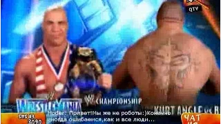 Wrestlemania 19 Part 14 Brock Lesnar vs Kurt Angle (QTV)