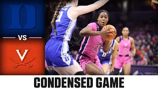 Duke vs. Virginia Condensed Game | 2022-23 ACC Women’s Basketball