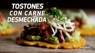 Tostones con Carne Desmechada | Recetas Fáciles - Food Network Latinoamérica