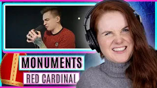 Vocal Coach react to Monuments - Cardinal Red (One Take Performance)