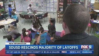 San Diego Unified rescinds layoff notices