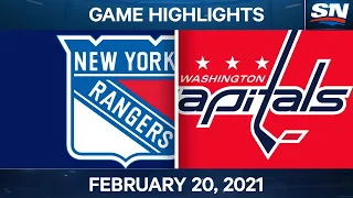 NHL Game Highlights | Rangers vs. Capitals - Feb. 20, 2021