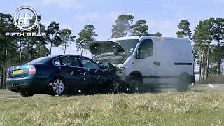 What happens when a Van crashes with a 1ton load in the back? | Fifth Gear