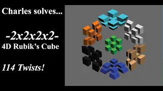 2x2x2x2 4D Rubik's Cube Solved by Charles Doan