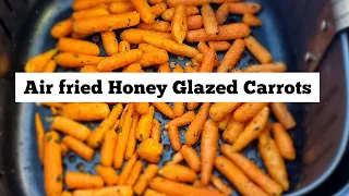 HOW TO AIR FRY FROZEN BABY CARROTS 🥕🥕GLAZED WITH HONEY AND GARLIC. AIR FRYER  FROZEN VEGETABLES TIME