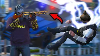 EMP Wunderwaffe Destroys Cops In GTA 5 RP