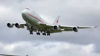 Plane Spotting at London Heathrow Airport (Storm Noa - Strong Winds) 12/04/23 - Part 2