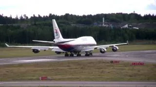 Malaysian 91 takeoff from Arlanda with ATC