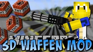 Minecraft 3D WAFFEN MOD (Granatwerfer, Minigun, Schwerter) [Deutsch]