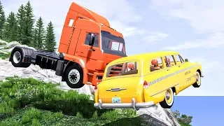 Realistic Cliff Drops #7 - BeamNG Drive Crashes | CrashBoomPunk