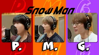 Snow Man "P.M.G." (Tatsuya Fukazawa / Koji Mukai / Ryota Miyadate) Rec Ver.