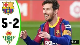 Barcelona Vs Real Betis Full Match Highlights (5-2)